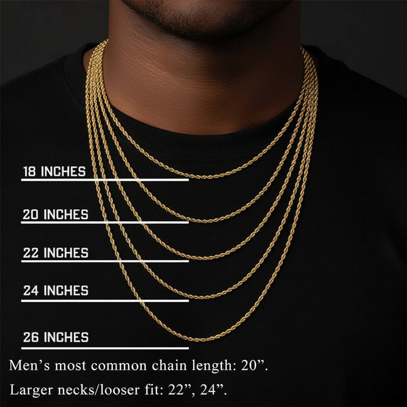 Rope Chain & Bracelet Set