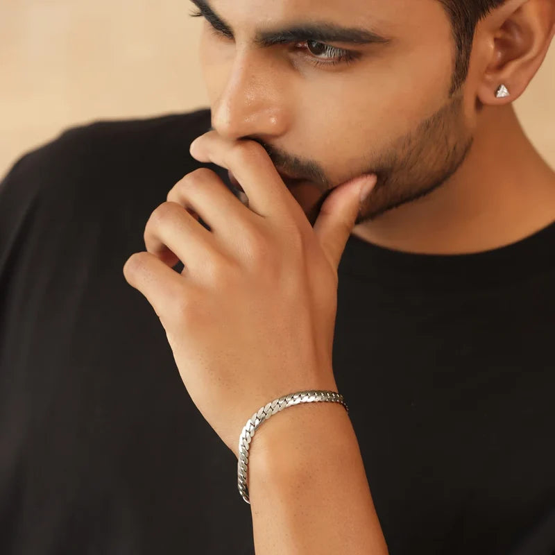 Vera Silver Chain & Bracelet Set
